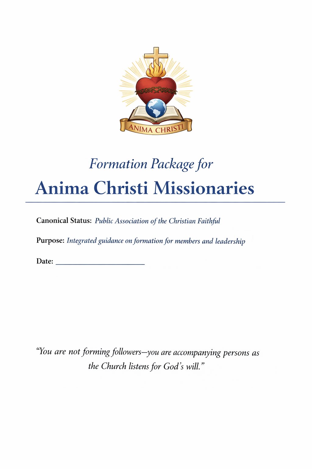 ACMC formation package cover