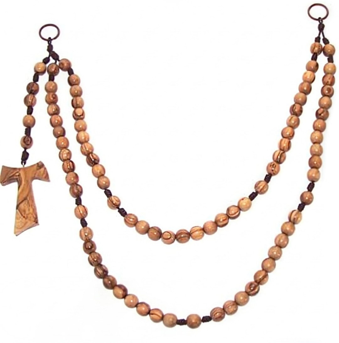 Franciscan Crown Rosary worn on the left side of the ACMC habit