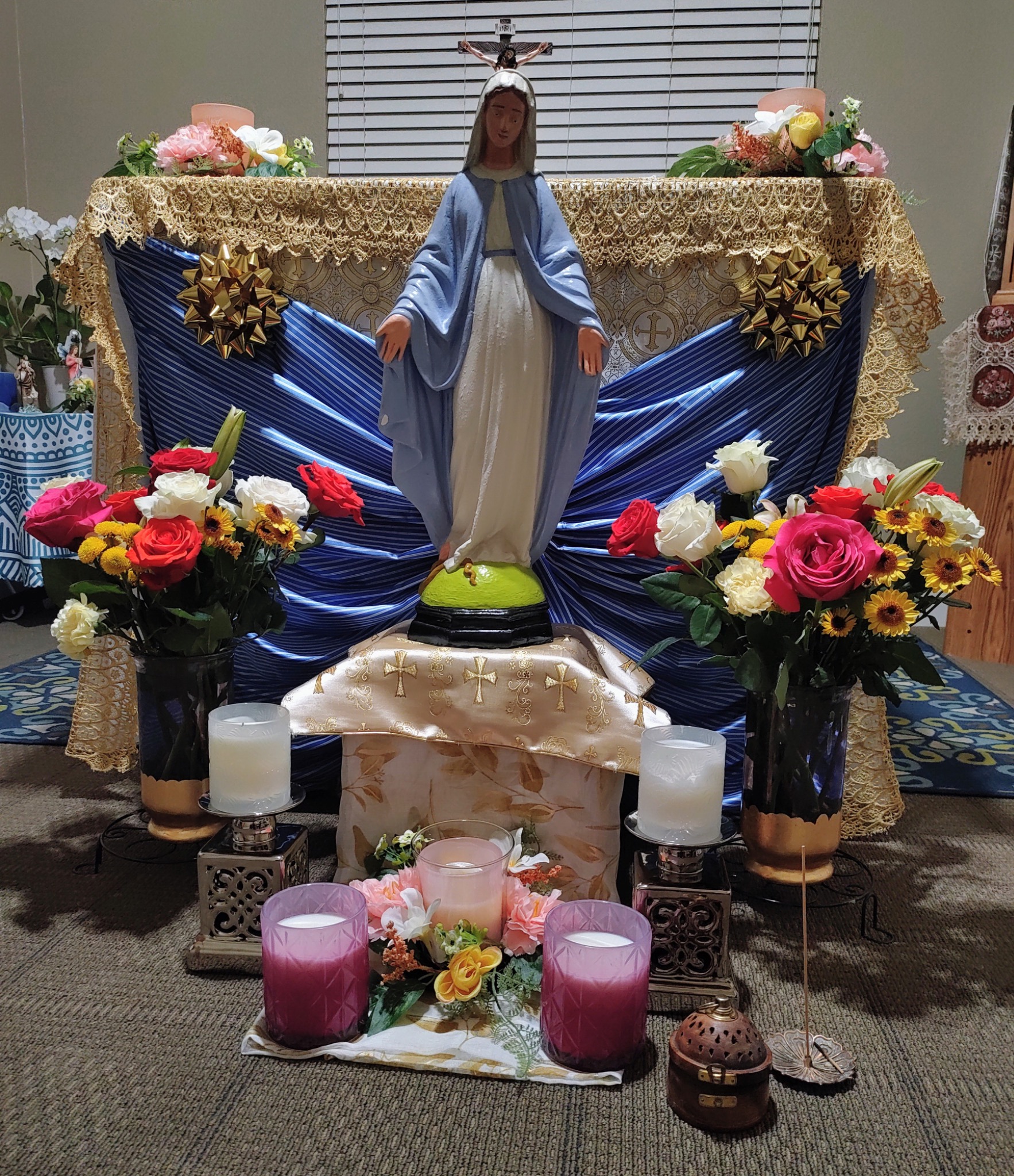 Image of Our Lady on her feast day