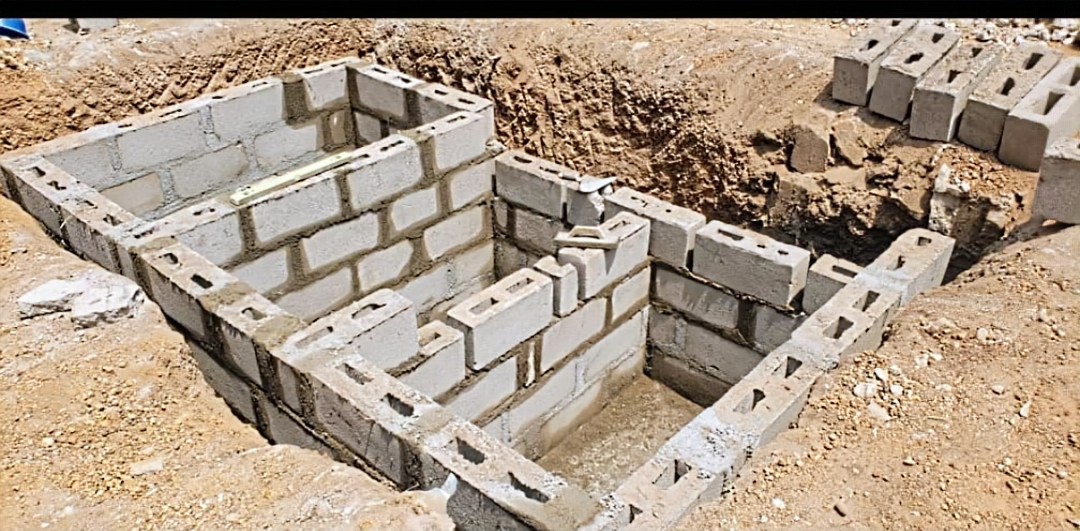 Early foundation blocks of St. Clare Formation House in Katsina-Ala