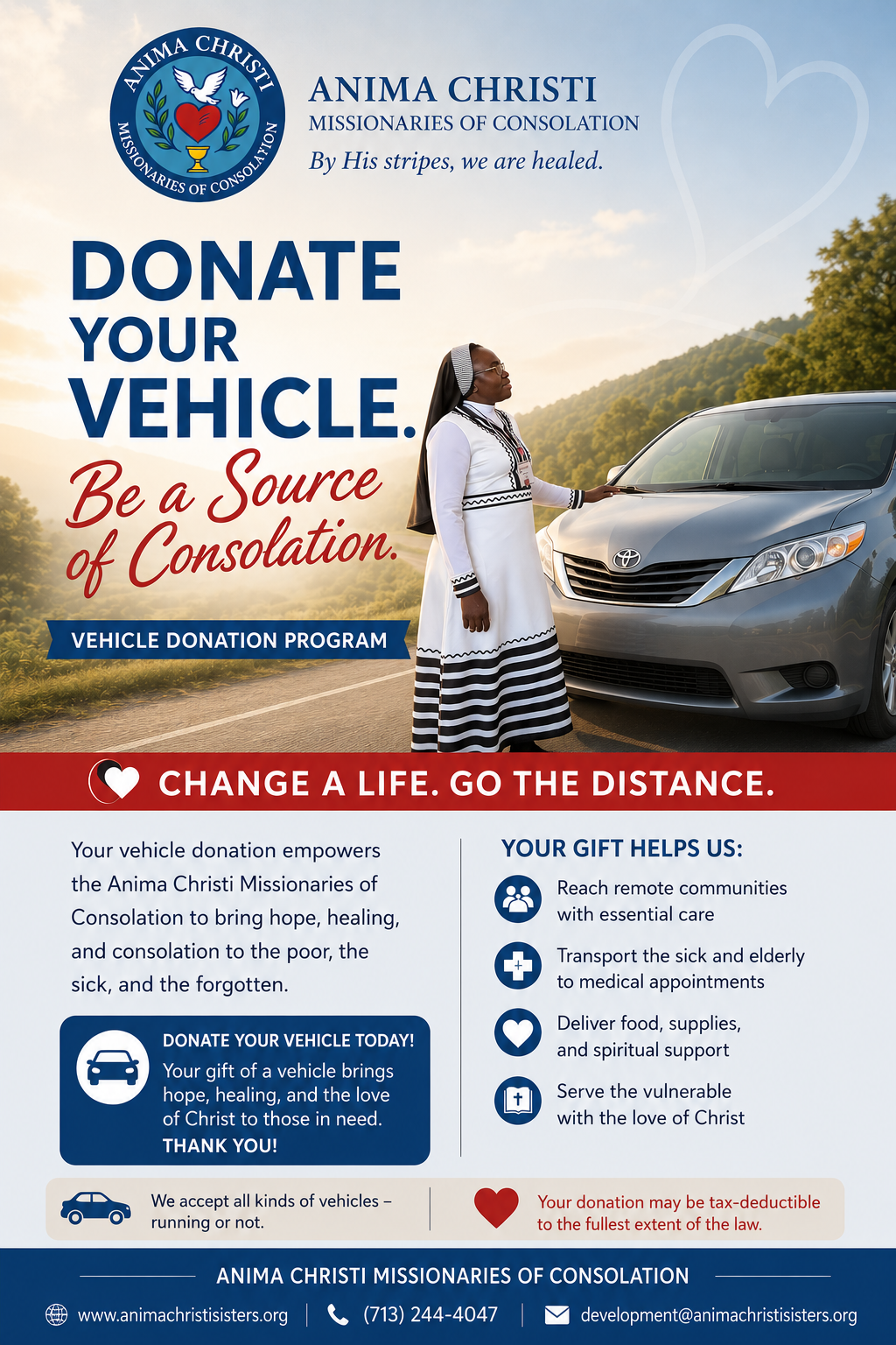 Vehicle donation ministry