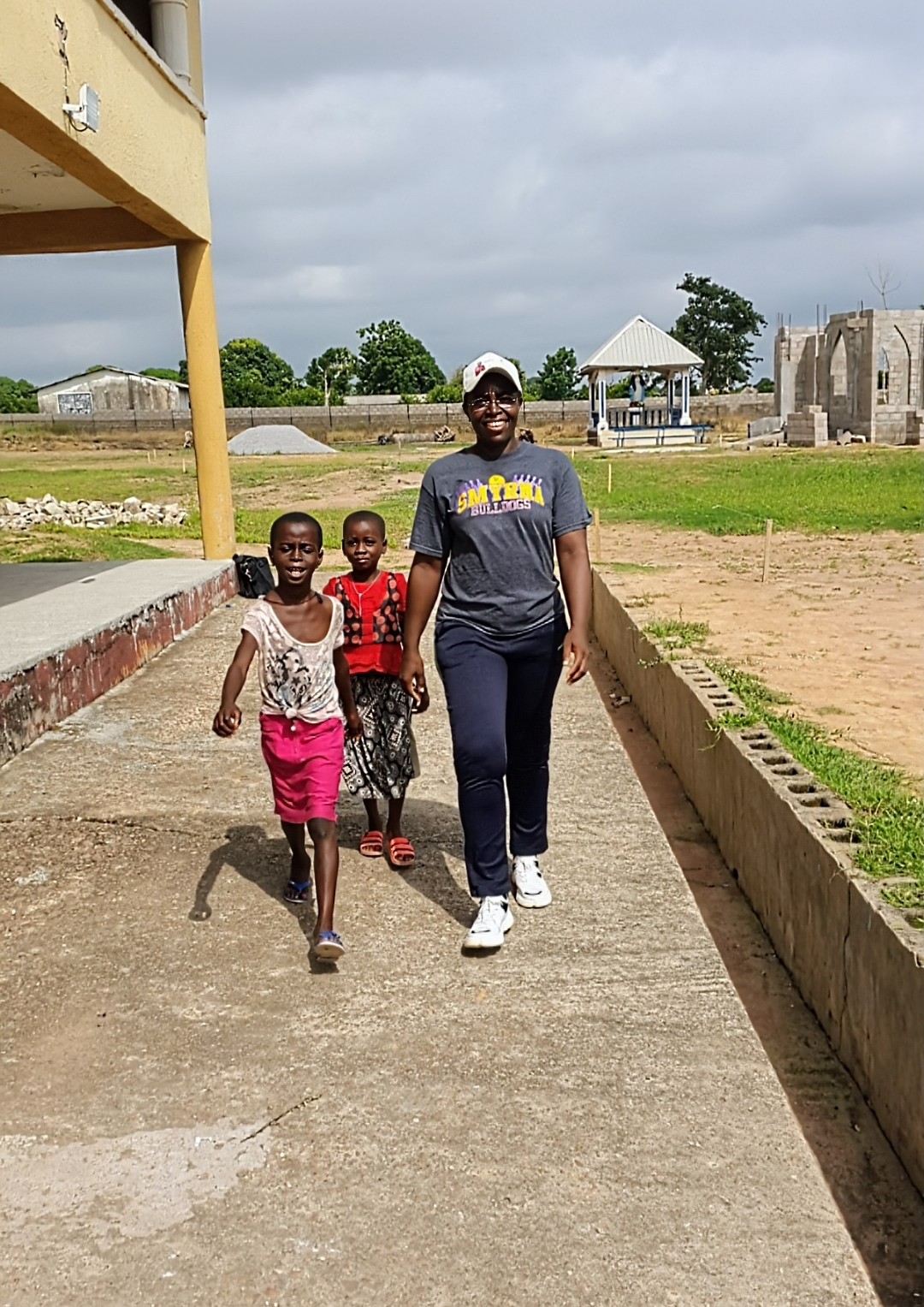 Walking with children as an image of accompaniment and whole-person wellness
